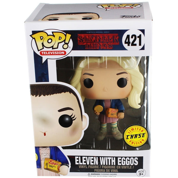 Funko POP! TV Stranger Things Eleven in Wig w/ Eggos Chase Variant Vinyl  Figure