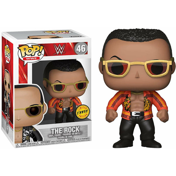 Funko! WWE The Rock Old School - Chase Limited Edition Vinyl Figure -  fivealivetoys